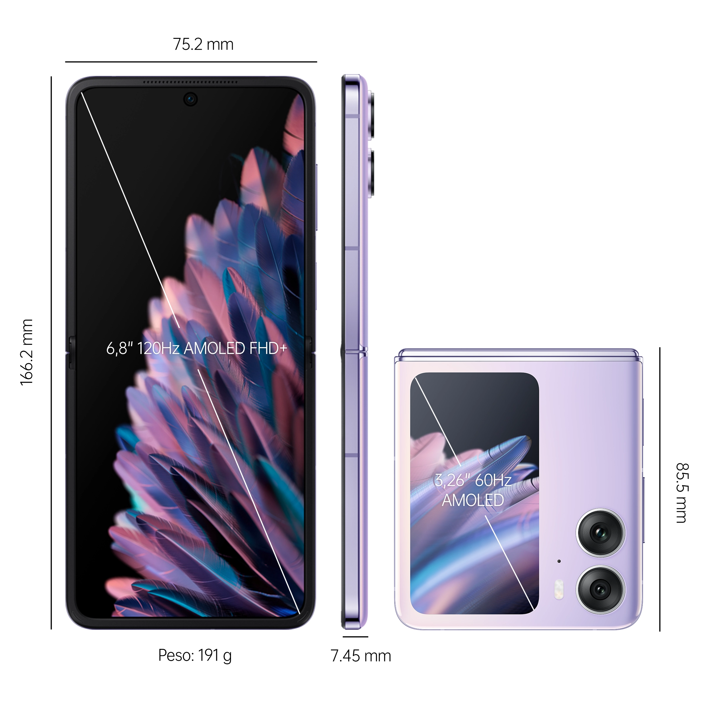 OPPO Find N2 8GB+256GB Moonlit Purple_3